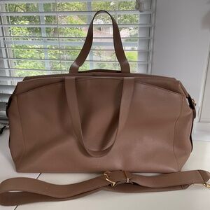 Cuyana Leather Weekender Bag